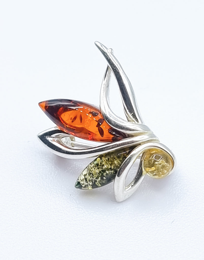 The on sale amber brooch