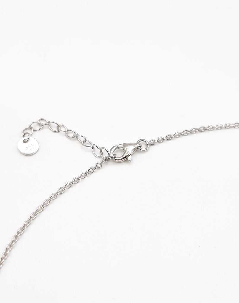 Sterling Silver Lobster Clasp with a 2 inch extension chain